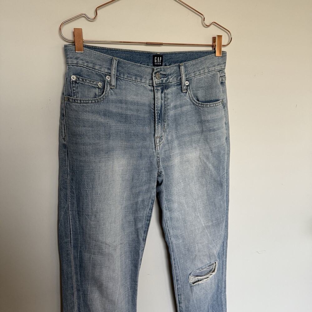 Gap Denim Jeans Womens 26 Best Girlfriend High Rise Dark Wash Blue Stretch - Picture 3 of 7